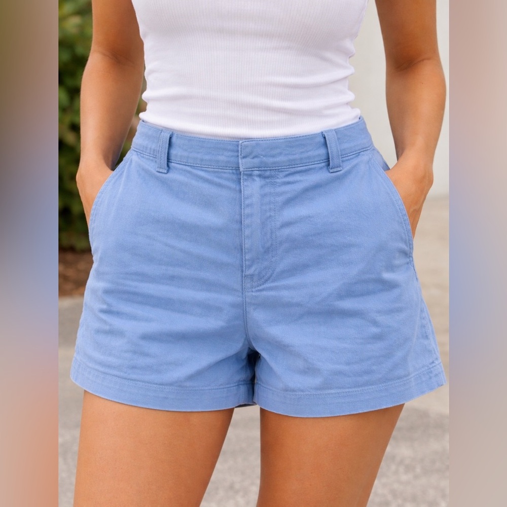 Ralph Lauren Light Blue Cotton Chino Shorts Size 8